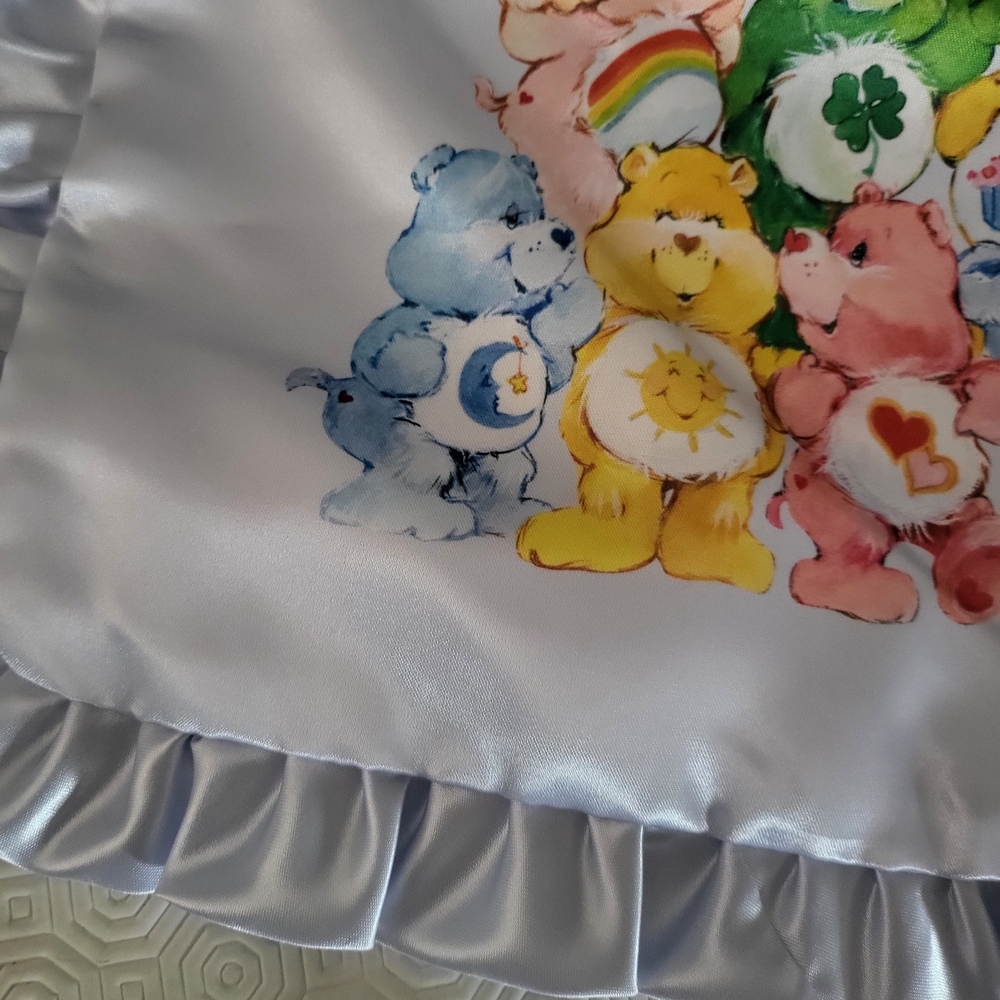 Care Bears Baby Blue Satin Tote Bag - Picture 8 of 8